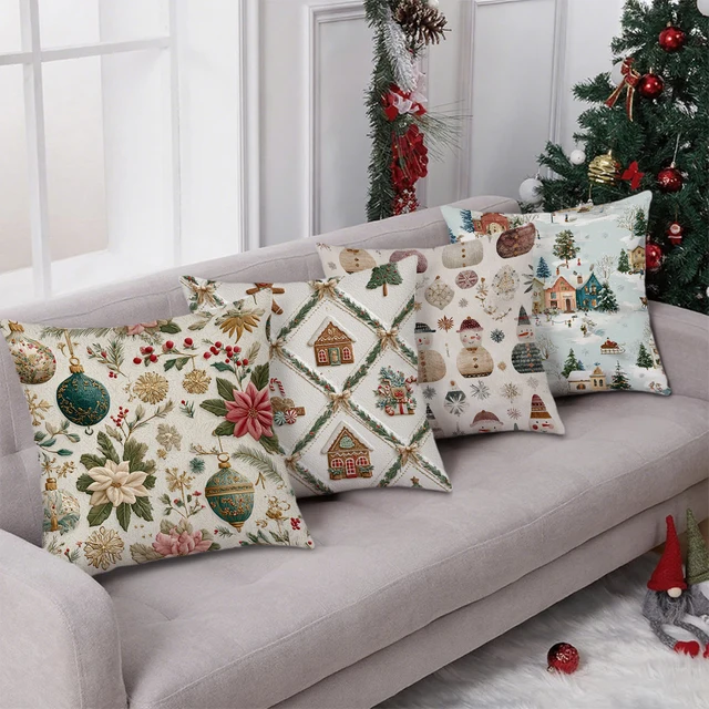 Festive Christmas Pillow Cover 3