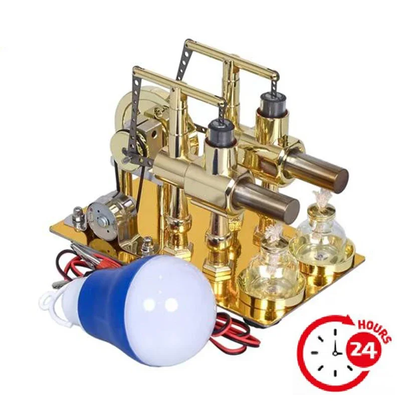 dois-cilindros-stirling-engine-generator-steam-engine-fisica-experimento-popular-ciencia-producao-invencao-brinquedo