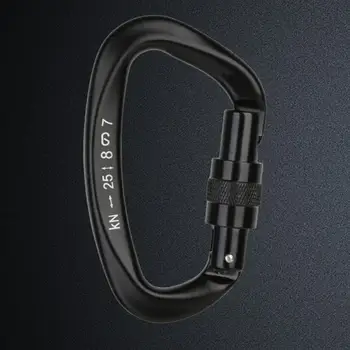 Safety Buckle  Useful Wide Application Indeformable  D Type Climbing Carabiner Outdoor Accessories 1