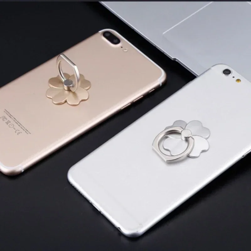 Drop-Proof Phone Ring Stand 360 Rotating for Mobile Phone Car Magnetic Mount Metal Folding Finger Stand Socket