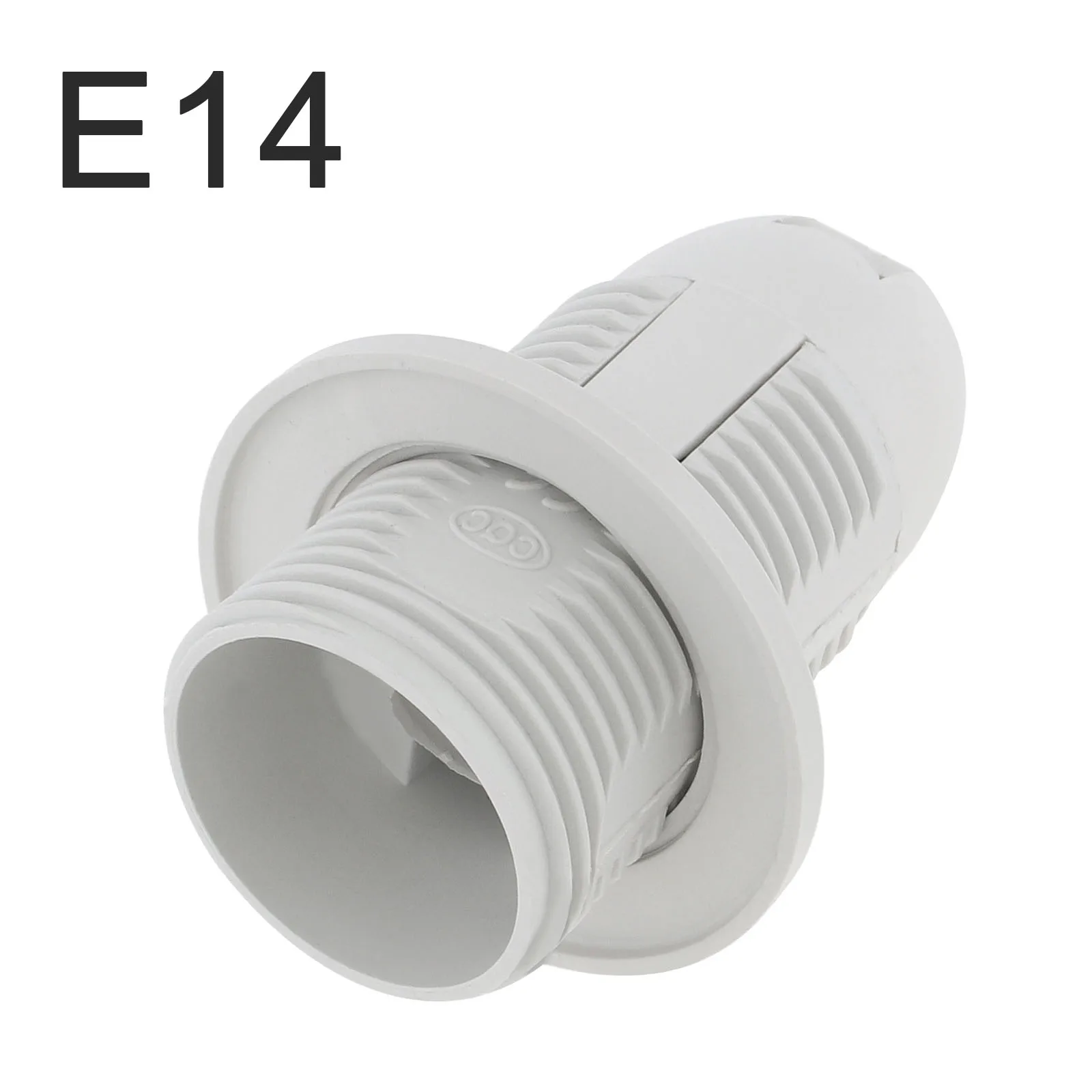 E14 Lamp Holder Edison Screw Lamp Holder Base Insulating Plastic Shell Light Bulb Socket