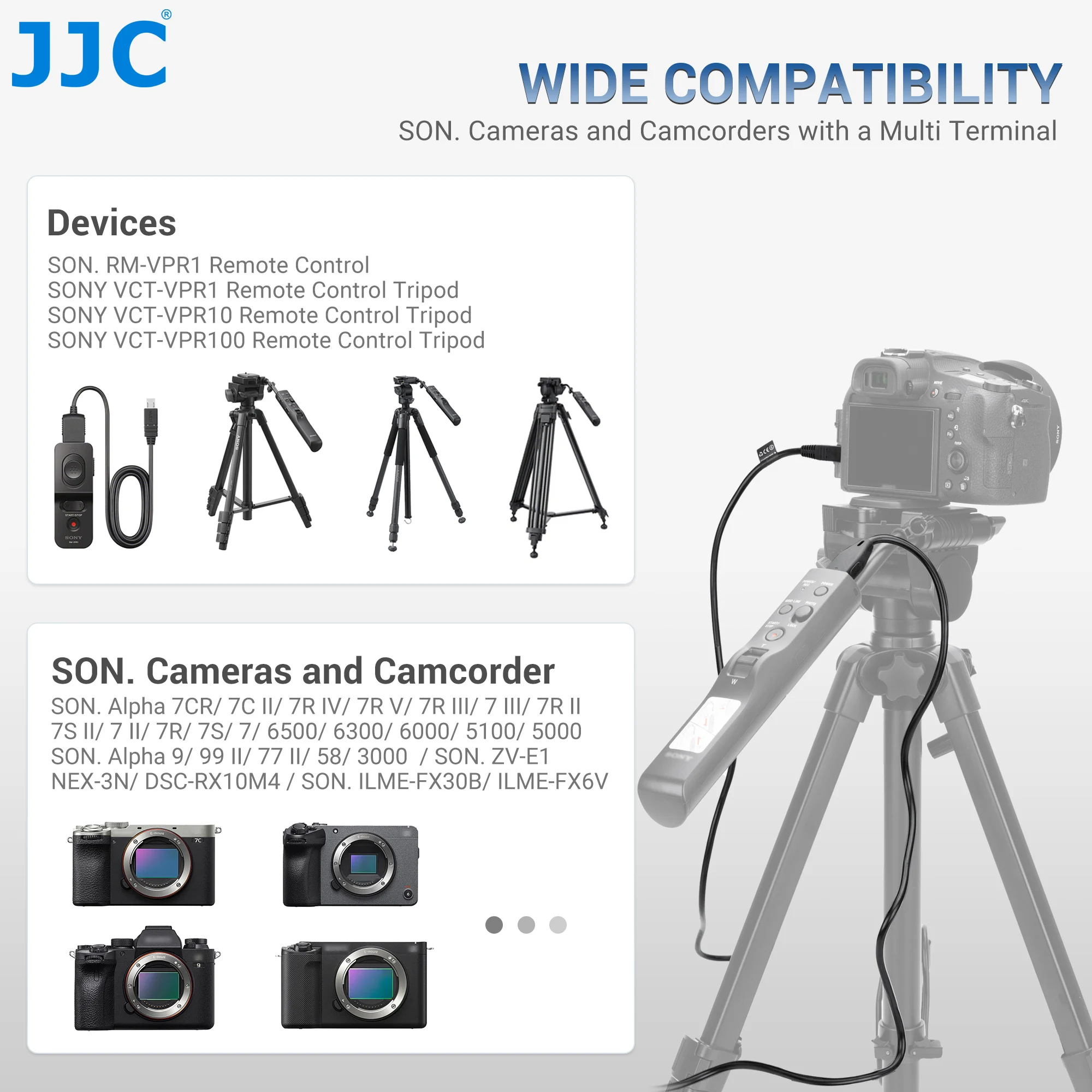 JJC Cavo Di Collegamento Per Otturatore Sony FX30 ZV-1 A9II A7 A7 - Foto 8