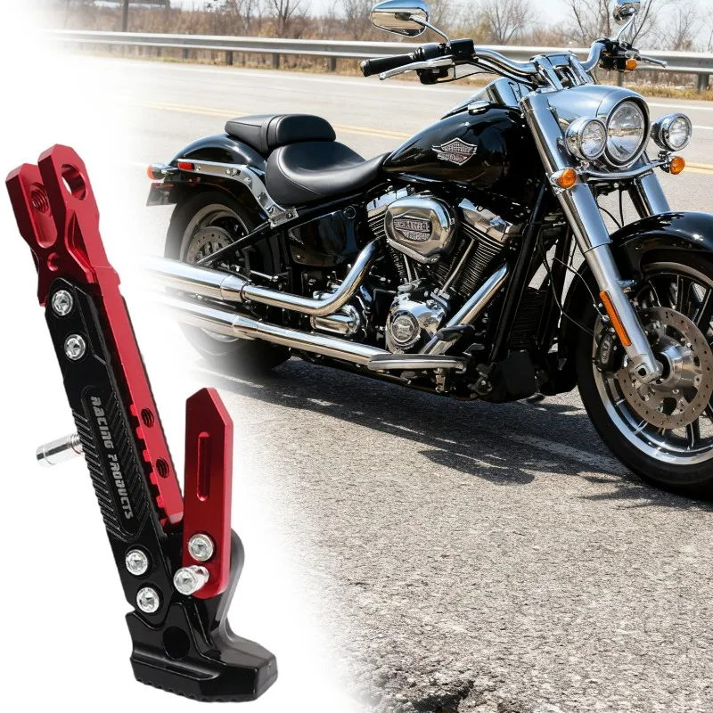 Kick Stand Parking Bracket Motorcycle CNC Adjustable Kickstand Foot Side Stand for Electric Motorbike Motorcycle Accessories