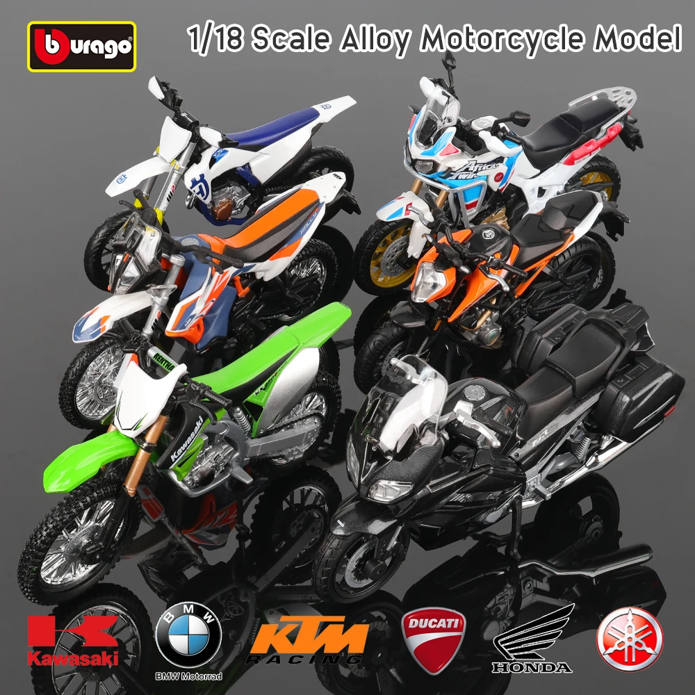Deluxe 1:18 Alloy Motorcycle Replica - Authentic Original Simulation Toy