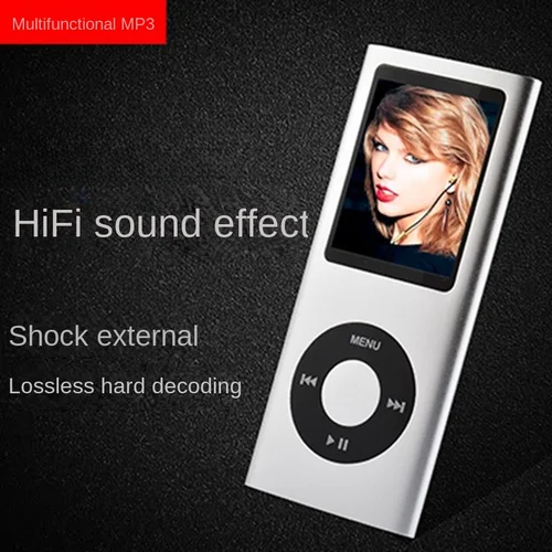 스포티하고 귀여운 MP4 음악 플레이어, FM 라디오, 학생 영어 MP3 워크맨 녹음, 슬림 메탈 MP3 플레이어, 아이팟 스타일 도매 3