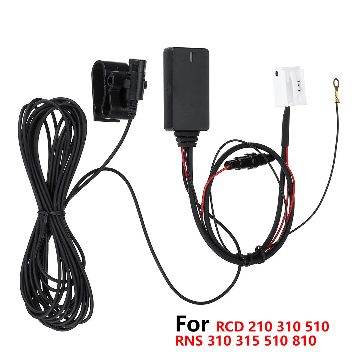 

12Pin Car Hands-free Radio AUX Dongle MIC For VW for Skoda RCD 210 310 510 RNS 310 315 510 810 Wireless bluetooth 5.0