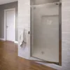 Armon Single Swing Shower Door, Chrome, 30.25-31.75 in. Wide x 66 in. high, Obscure Glass 1
