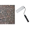 X37E Brick Embossing Roller for Wall Decoration Imitation Brick Pattern Cylinder Painting with Handle Paint Roller Art Brush 5