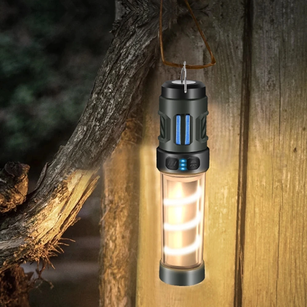 Mosquito Lamp Multi-function Camping Rechargeable Portable LED Flashlight Outdoor Lighting Repellent with Tripod