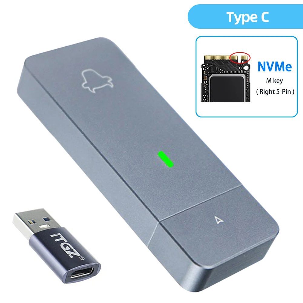 M.2 NVMe 2230 SSD Ŭ USB C , M2 2230 NVMe SN740 SN530 520 PM991a BG4 BC711   ̽ ڽ, 10Gbps USB3.2 Gen2
