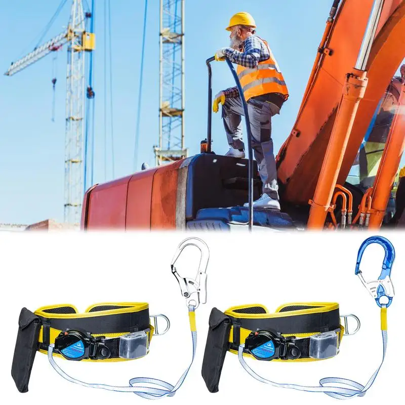 

Fall Protection Harness Safety Harness Kit Waist Belt Safety Harness Survival Tools Safety Kit Adjustable Safety Belt Set