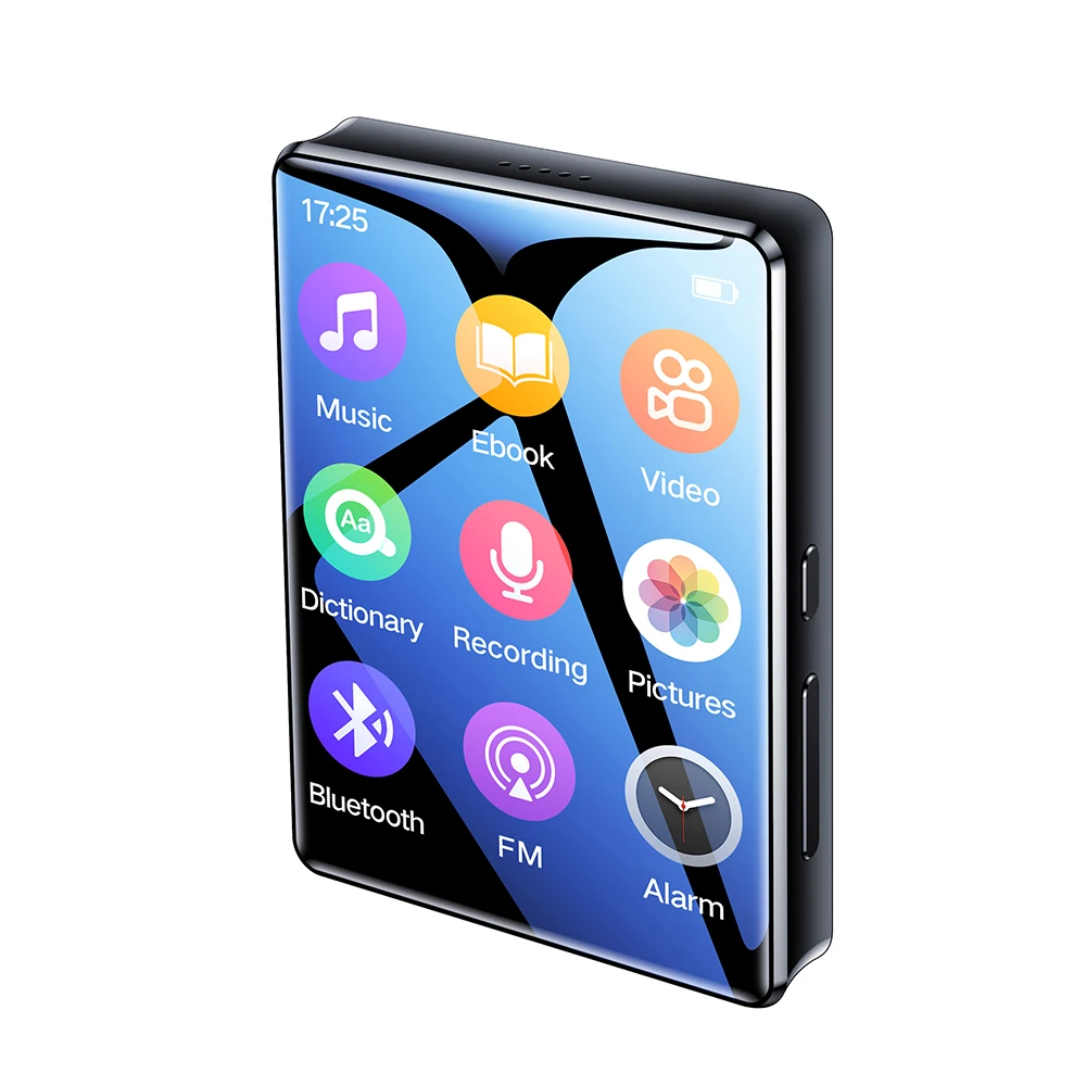 2.4 Inch Full Screen MP3 Walkman 1Pcs Student Version Mini Ultra-thin Bluetooth Portable Touch Screen Music Player Support FM