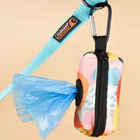 Abstract Designer Print Cute Design Pet Poop Bag Holder Dispenser Without Poop Bag And Leashes Can Attached With Any Dog Leashes 1