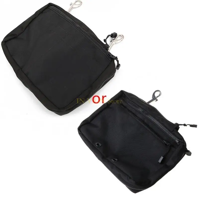 M5TC 30x21cm Snorking Drifting Diving Gear Storage Bag Purse Side Mount Hanging Pocket Zipper with Double Trigger