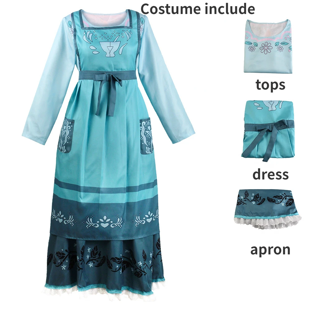 Enanto Costume Cosplay Mirabel Madrigal Mom Julieta Cosplay Princess Dress Suit Carnival Christmas Birthday Party Clothes