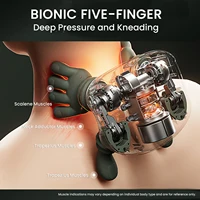 Neck Shoulder Shiatsu Massager 3-Level Modes Electric Heated Massagers Body Back Waist Leg Arm Cervical Muscle Kneading Massager 3