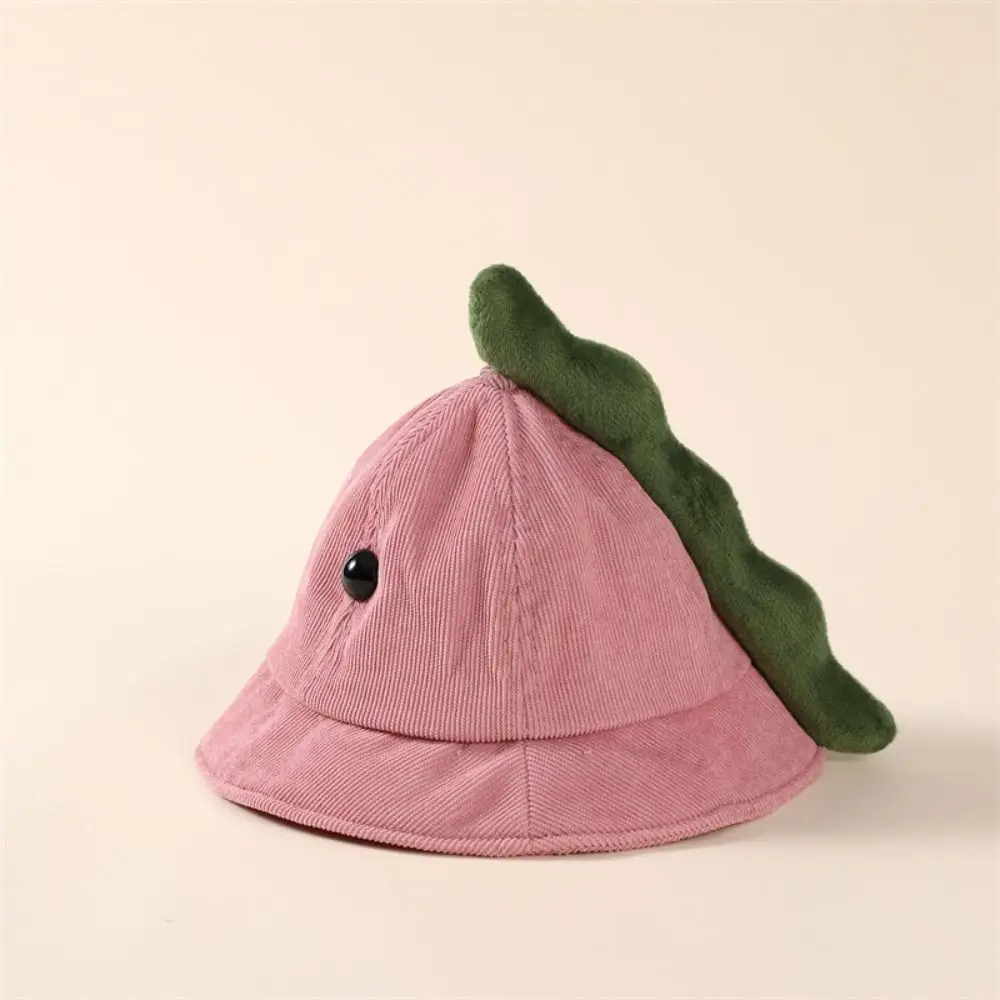 3D Design Dino Baby Fisherman Hat Cute Style Warm Material Dinosaur Toddler Bucket Hat Cartoon Unisex Design Baby Fisherman Cap
