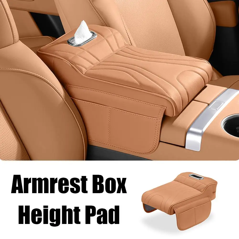 For Haval H9 2rd 2024 2025 Car Center Console Armrest Box Height Pad Three in One Car Multifunctional Tissue Box Storage