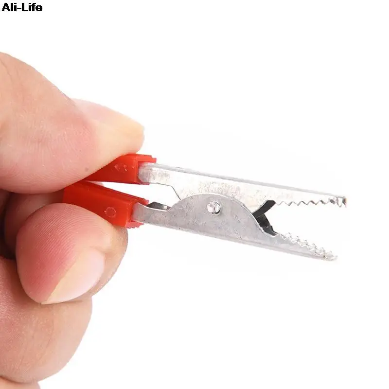 Electrical Tool Alligator Clips Battery Clip Crocodile Car Caravan Van Battery Test Lead Clips 10pcs 45mm