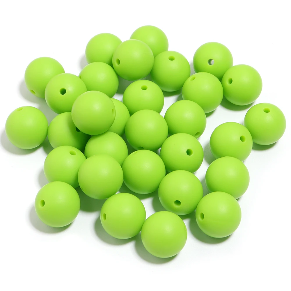 Vibrant Multicolor Silicone Beads for DIY Jewelry & Accessories - 20 Pieces
