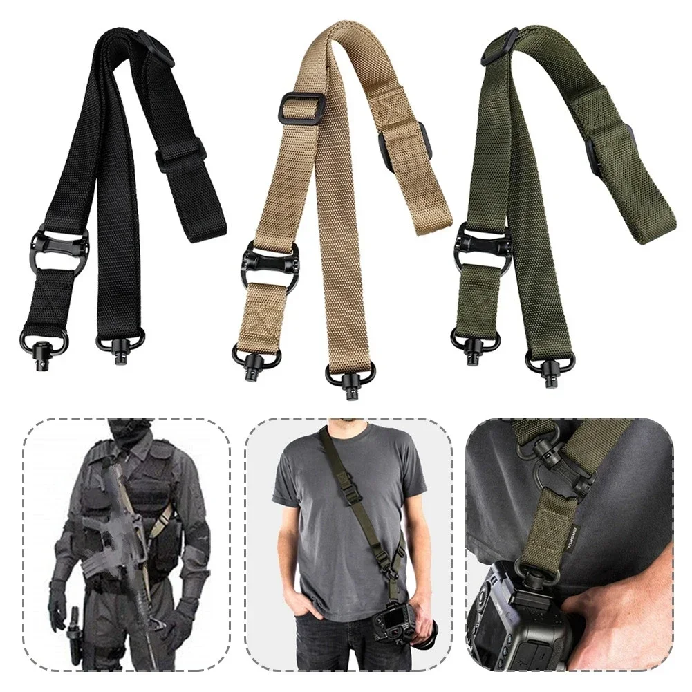 

MS3 MS4 Tactical Gun Sling 2 Point Bungee Airsoft Rifle Strapping Belt Military Shooting QD Metal Buckle Gun Strap Hunting
