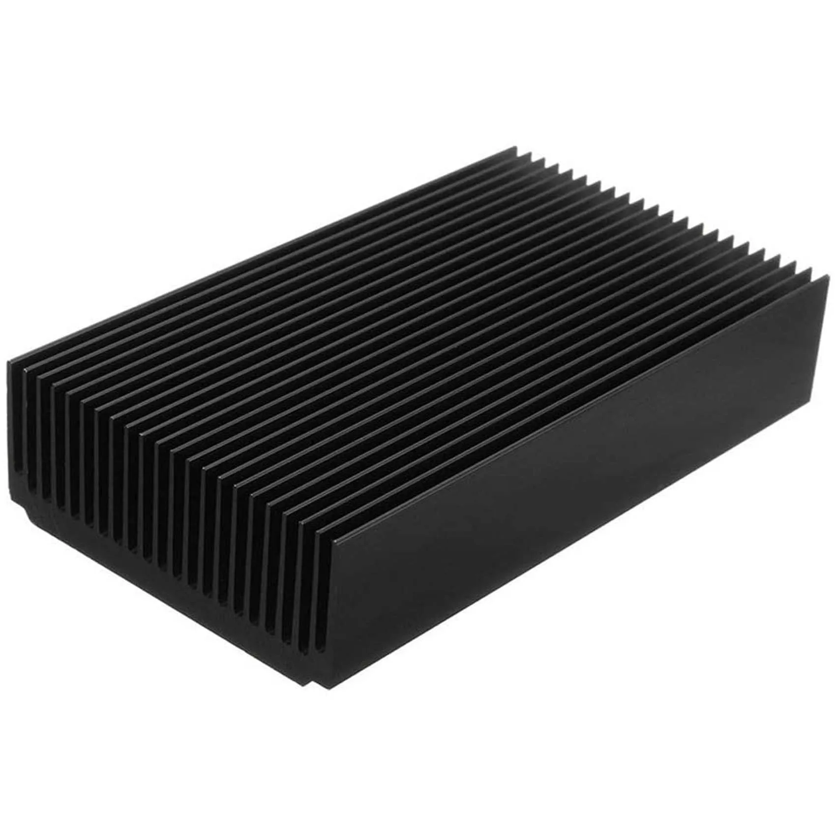 대형 알루미늄 방열판, 블랙 산화물 라디에이터, 22 핀, 4.72x2.72x1.06 인치, 120x69x27mm