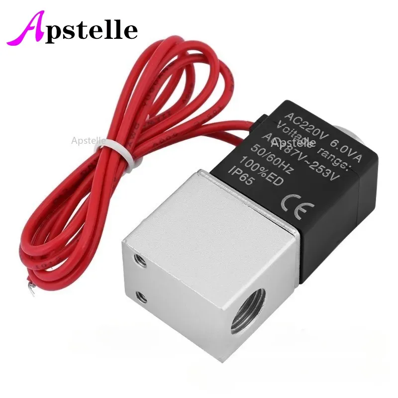 Apstelle-válvula Solenóide Válvulas Pneumáticas Vias Normalmente Fechadas Ação Direta Água Quente ar Gás dc 12v 24v 110v 220v in Dentro