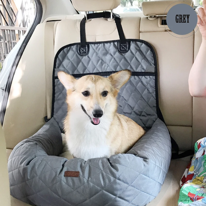 Car Seat Cover Dog Seat Cover Dog Car Seat Dog Car Seat Booster Waterproof Durable Car Seat Bed for Small Medium Dogs Front/Back Luxury Pet Travel Protector