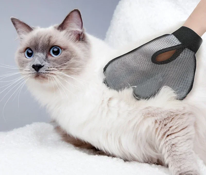 Pet bath massage jerking cat gloves cat dog de-fluffing hair comb cleaning needle comb pet supplies pet grooming gloves pet hair remover gloves