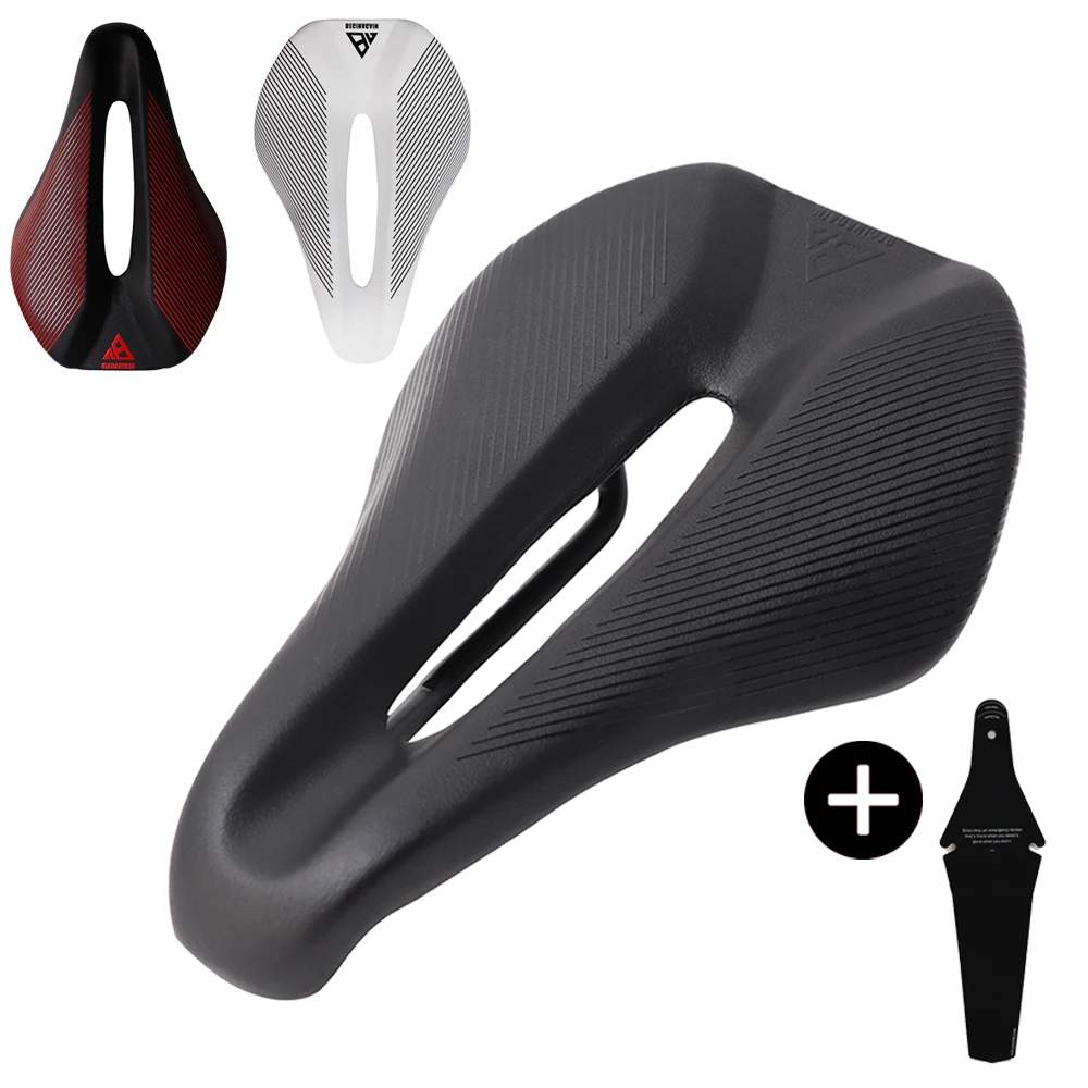남녀공용 MTB 자전거 안장, 편안한 도로 자전거 안장, 초경량 사이클링 시트, 자전거 액세서리