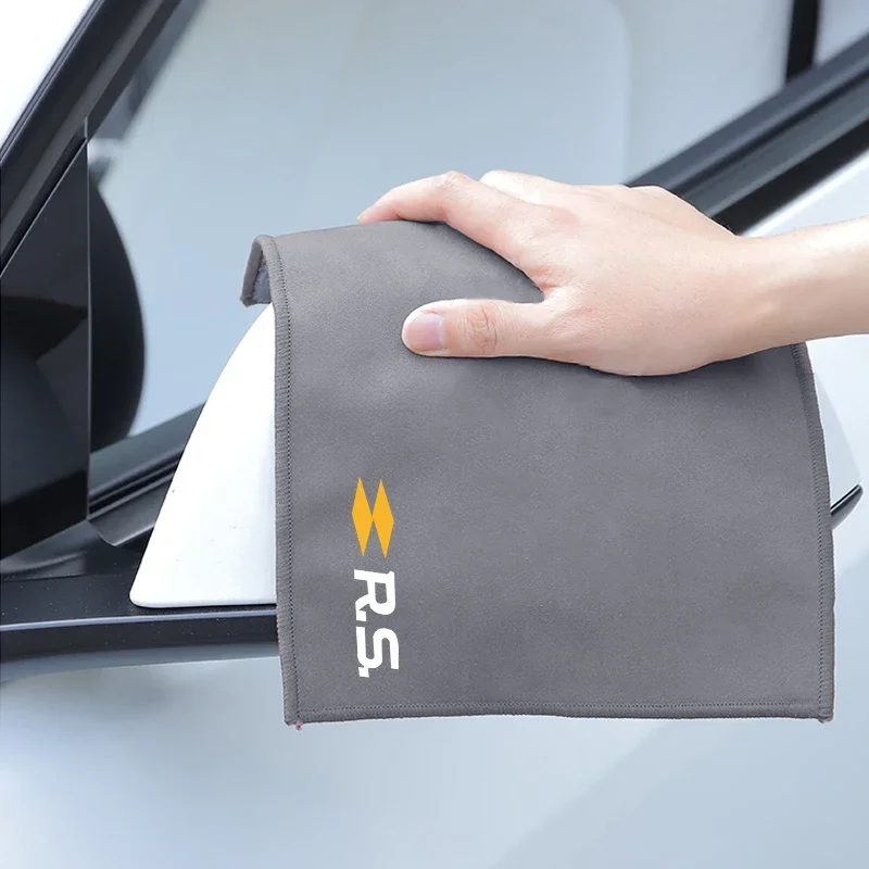 Microfiber Car Towel Microfiber Towel Super Absorbent Car Wash Cleaning Drying Cloth For Renault RS Clio Scenic Logan Megane Koleos Sandero Goods