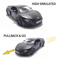 1:36 Audi R8 V10 Coupe Pullback Toy Car Model Official Licensed Alloy Diecast Vehicle Scale Replica Xmas Gift Kid Boy Toy 2