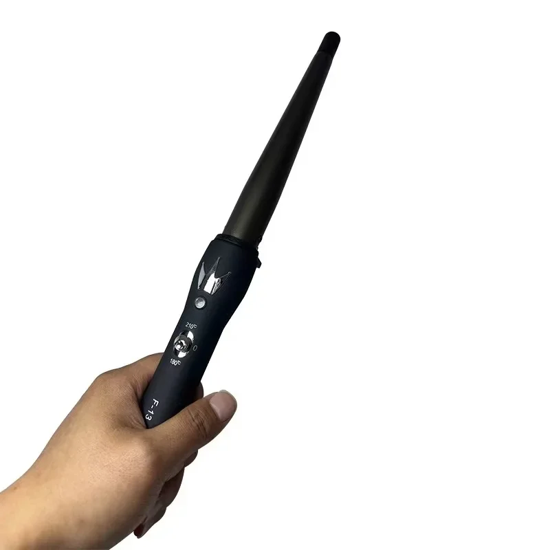 Curlers Conical Curling Iron Single Tube Ceramic Glaze Pear Flower Cone Electric Hair Curly 110-240-V