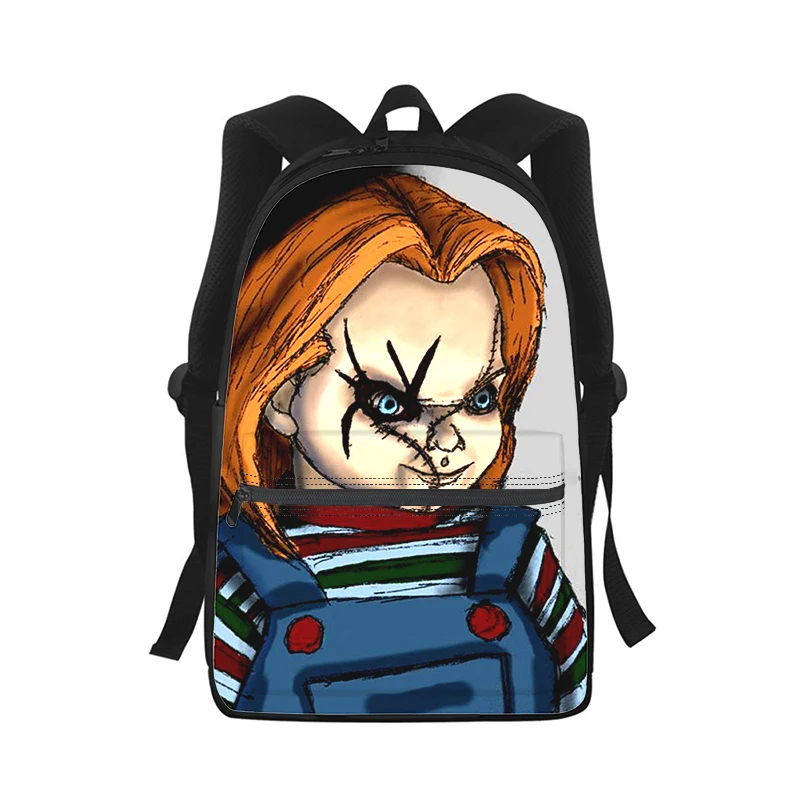 Charles Lee Ray Chucky Men Women Backpack 3D Print Fashion Student School Bag Laptop Backpack Kids Travel Shoulder Bag