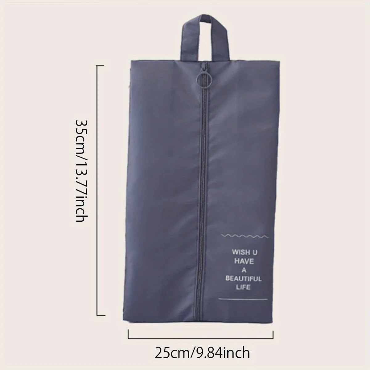 1pc-Travel Shoe Storage Bag Foldable Waterproof Shoe Bag Large Capacity Portable Sports Shoes Dustproof Slippers Organizer