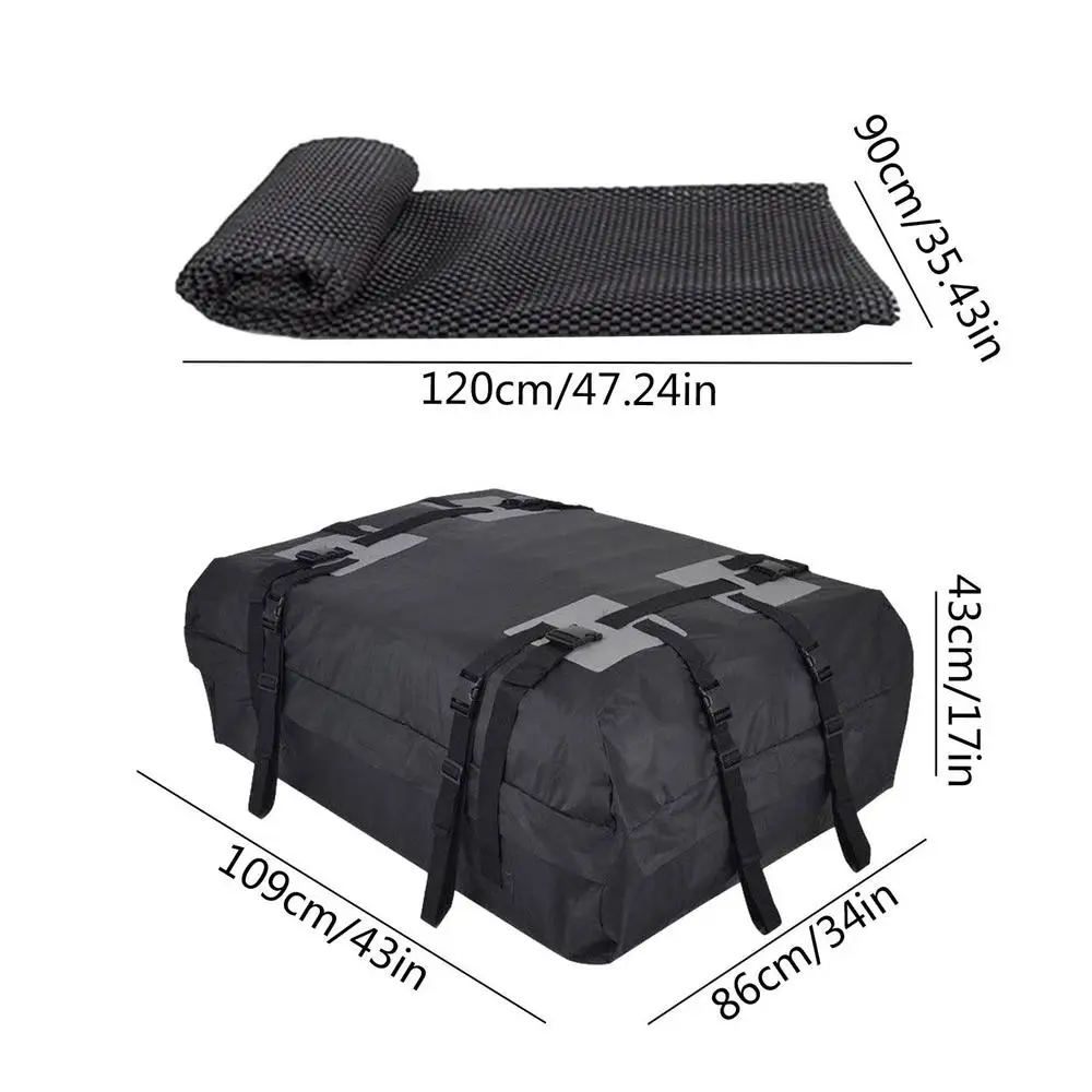 Sac De Toit Voiture Sac de cargaison 96x96x46cm universel imperméable voiture toit toit de support porte- bagages sac de bagagerie cube sac de voyage Van Van Van pour voitures Sac