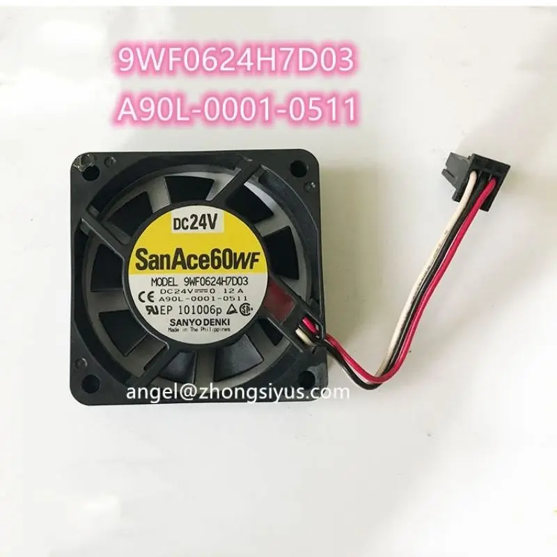 

Sanyo 9WF0624H7D03 6015 24V A90L-0001-0511 equipment dedicated cooling fan 60*60*15