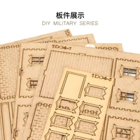 1: 72 European Union Towns and Shops Building Scenery Wooden Assembly Model Decoration Handmade Gift 2