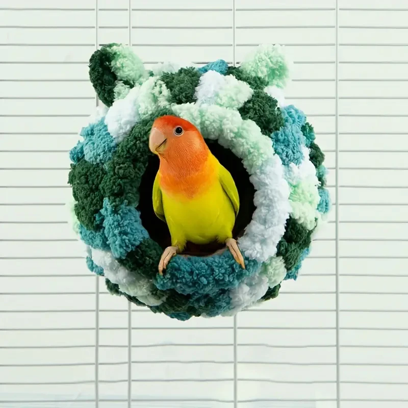 Title 2, Warm Bird Nest Winter House Hanging Hammock Cag...