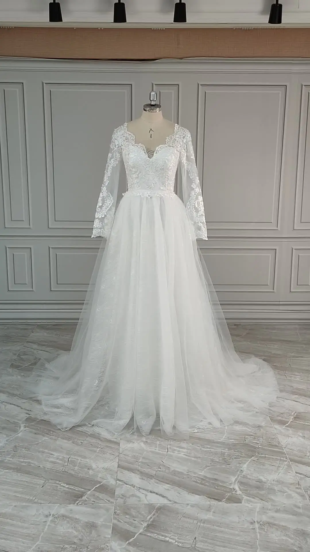 Elegant Lace Wedding Gowns For Plus Size Bride | AliExpress!