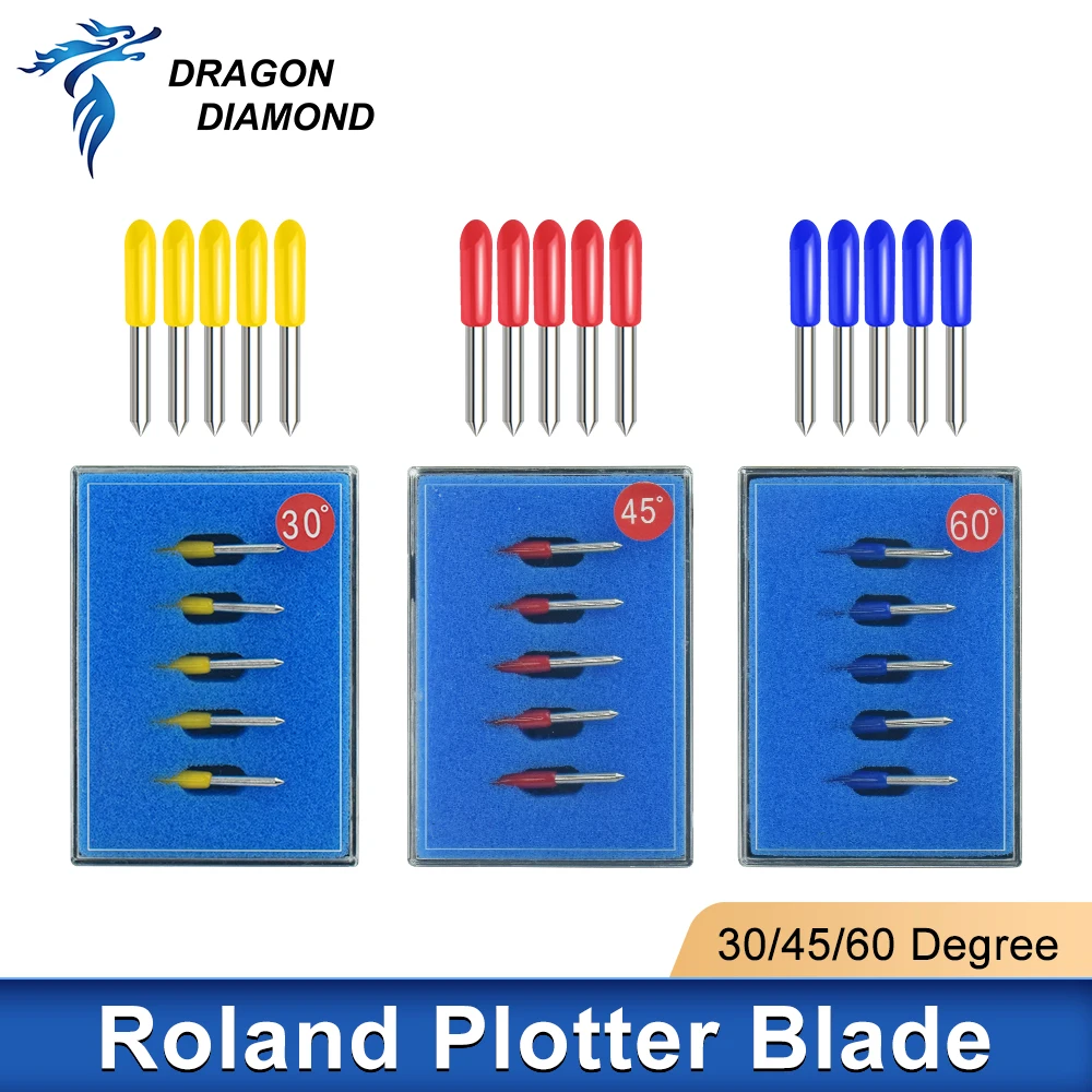 Global Up 5 Pieces 45 Degree Roland Blades Circuit Cutting Plotter Vinyl Cutter Offset Price In - Foto 6