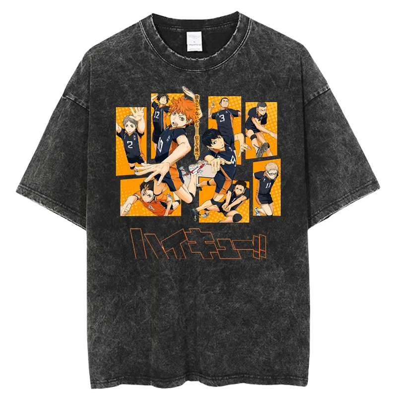 

2023 Fashion New Tshirt Men Haikyuu Anime Manga Harajuku Streetwear Hip Hop Summer Short Sleeve Casual Unisex T Shirt