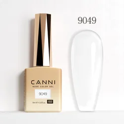 CANNI Hema-Free Christmas Red Nail Gel Polish - 9ml French Gorgeous Color Collection (9049 Milky White)