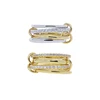 Stacking Engagement Band Rings For Women Plain Micro Paved 5A CZ Mix Color Multi Pieces Stack Full Finger Jewelry 5