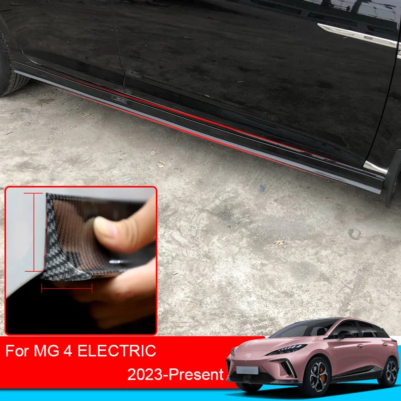 

For MG 4 Electric Mulan 2023 Anti-Collision Strip 3.5/4.5CM*2.2M Car Side Skirts Rubber Anti-Scratch Protection Strip Bumper