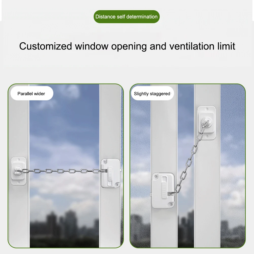 WindowRestrictorChildSafetyLocksSelfAdhesiveWindowLimitStopLocksAdjustableforUPVC