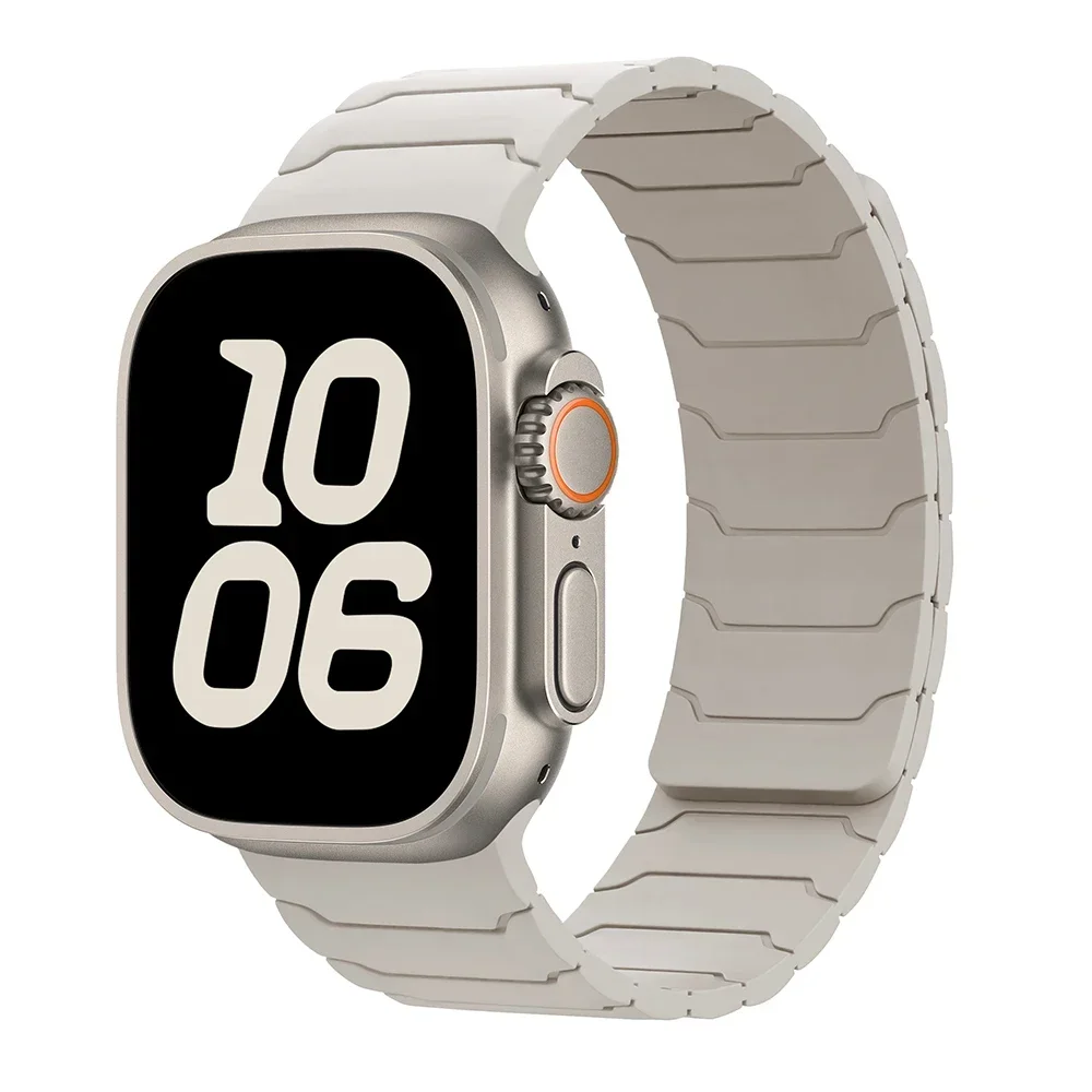 ตัวเลือกสินค้า สร้อยข้อมือซิลิโคนแม่เหล็กสำหรับ Apple Watch