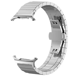Premium Stainless Steel Strap for Samsung Galaxy Watch - Elegant Wristband Bracelet Accessories (Silver - S)