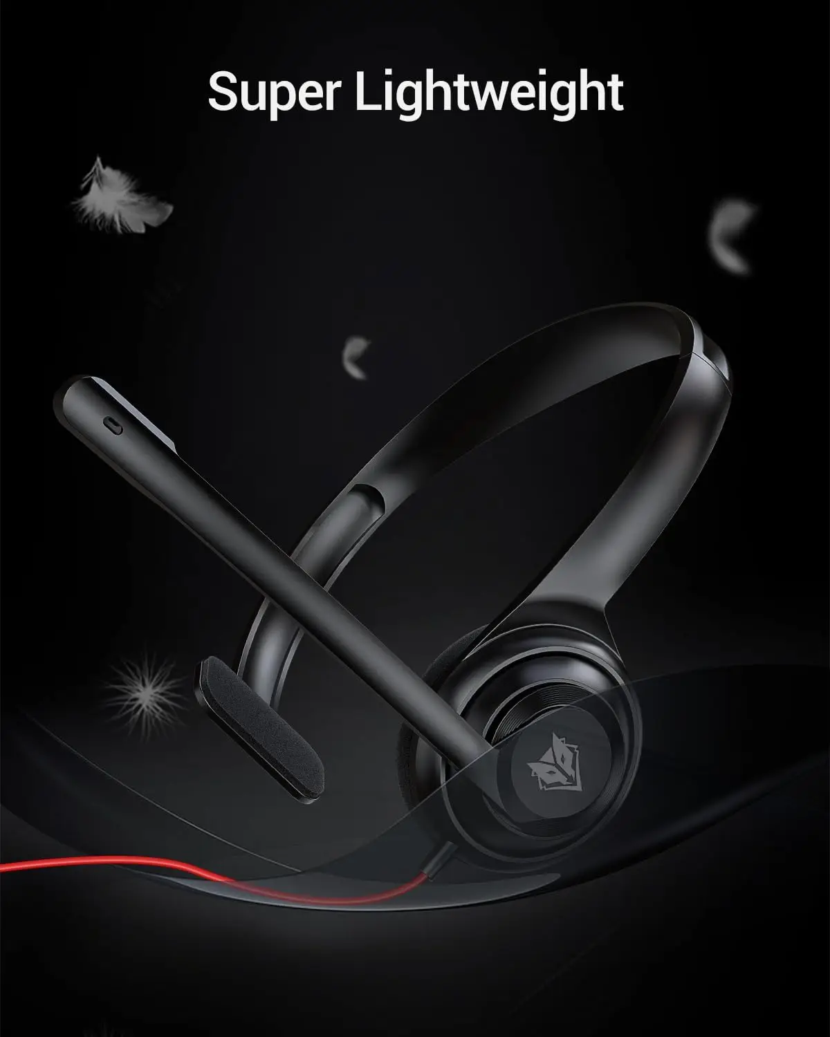 NUBWO USB Noise-Cancelling Comfort On-Ear Wired Office Headset with Mic