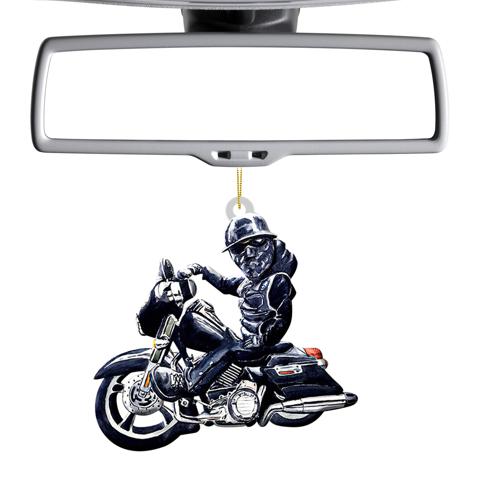 Halloween Horror Car Ornament Car Rearview Mirror Hanging Pendant Skull Motor Decor Car Charm